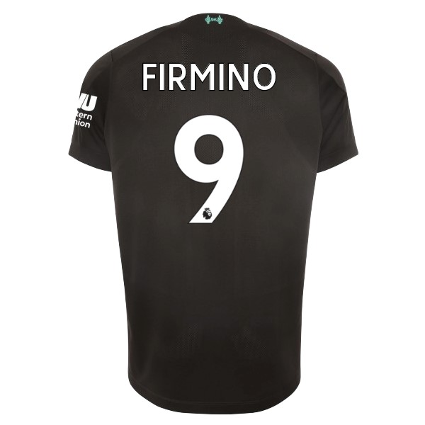 Camiseta Liverpool NO.9 Firmino 3ª 2019-2020 Negro